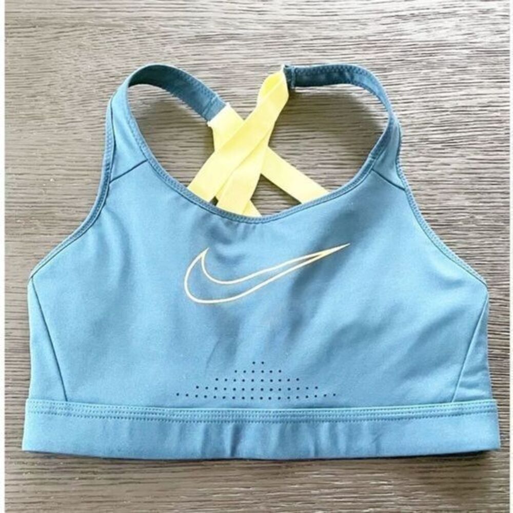 Nike work out blue sports bra size small